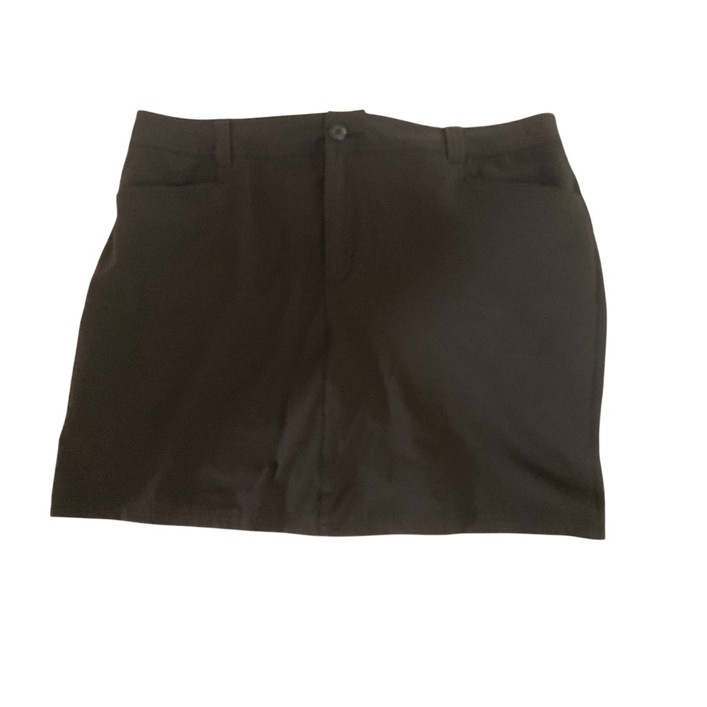 Eddie Bauer Womens Black Active Skort Size 16 Hiking Golf Casual Travel PR5700
